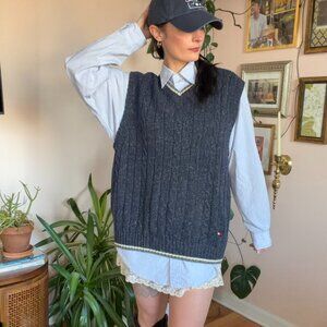 Tommy Hilfigher Navy Wool Vest
